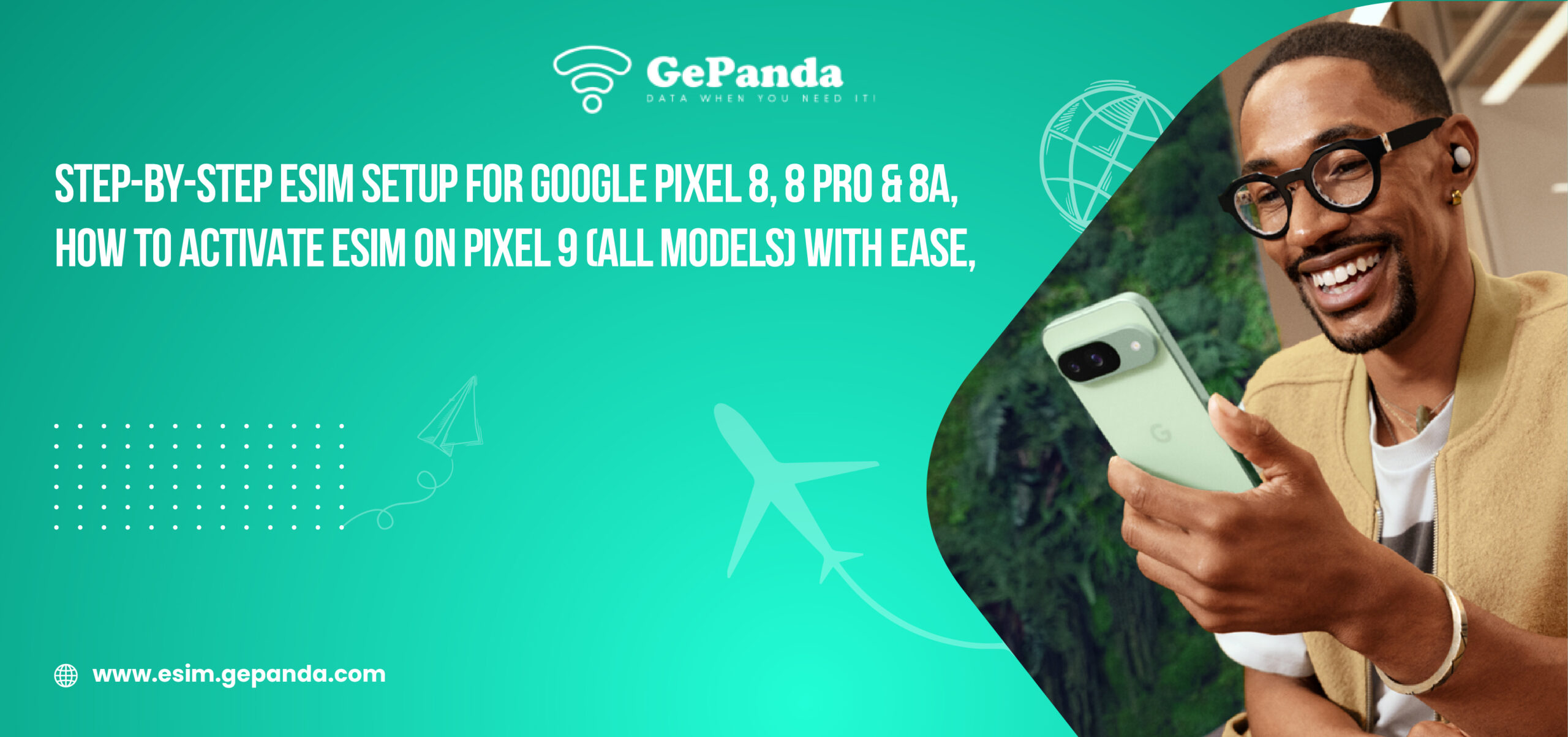 Google Pixel 8 eSIM setup screen