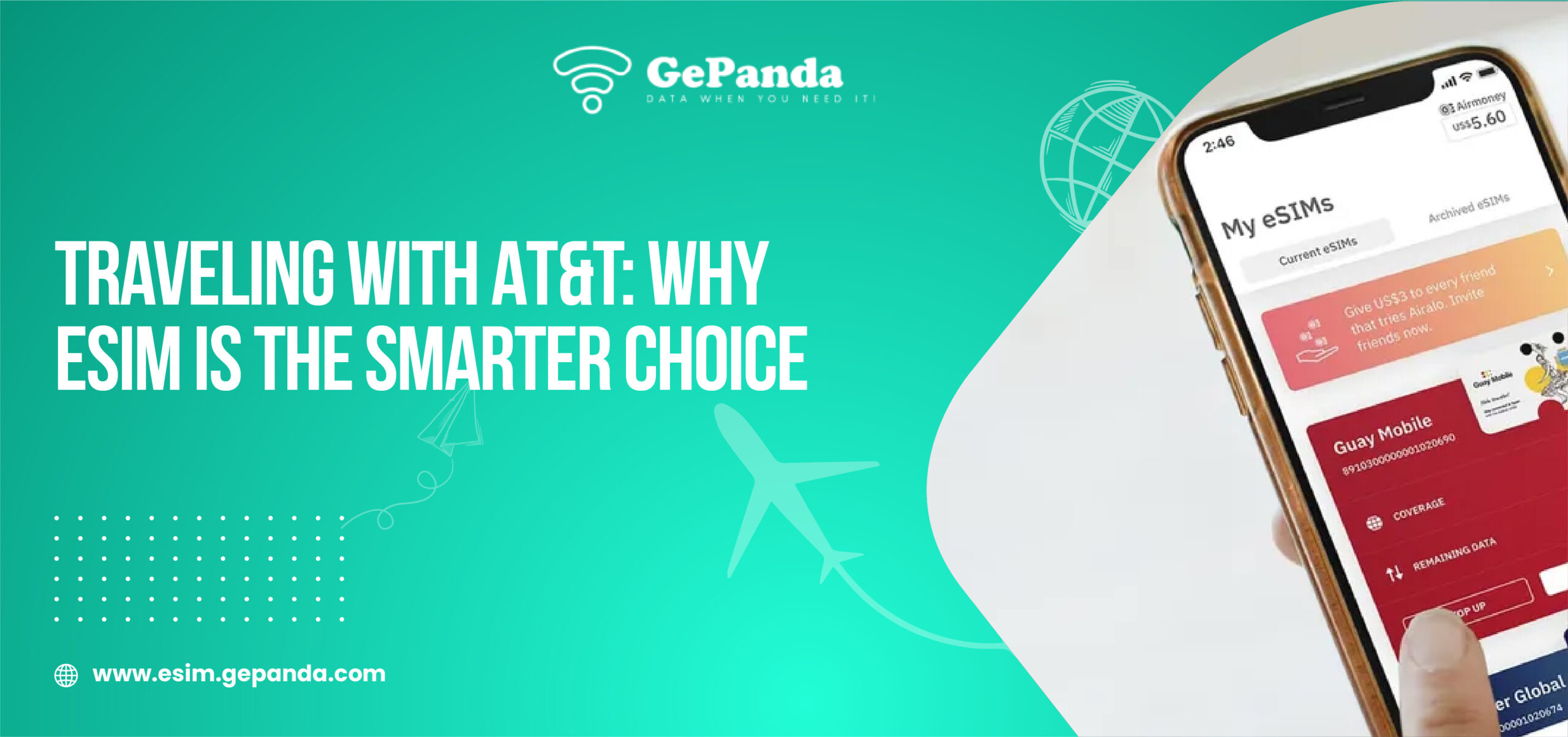 Traveling with AT&T: Why eSIM is the Smarter Choice